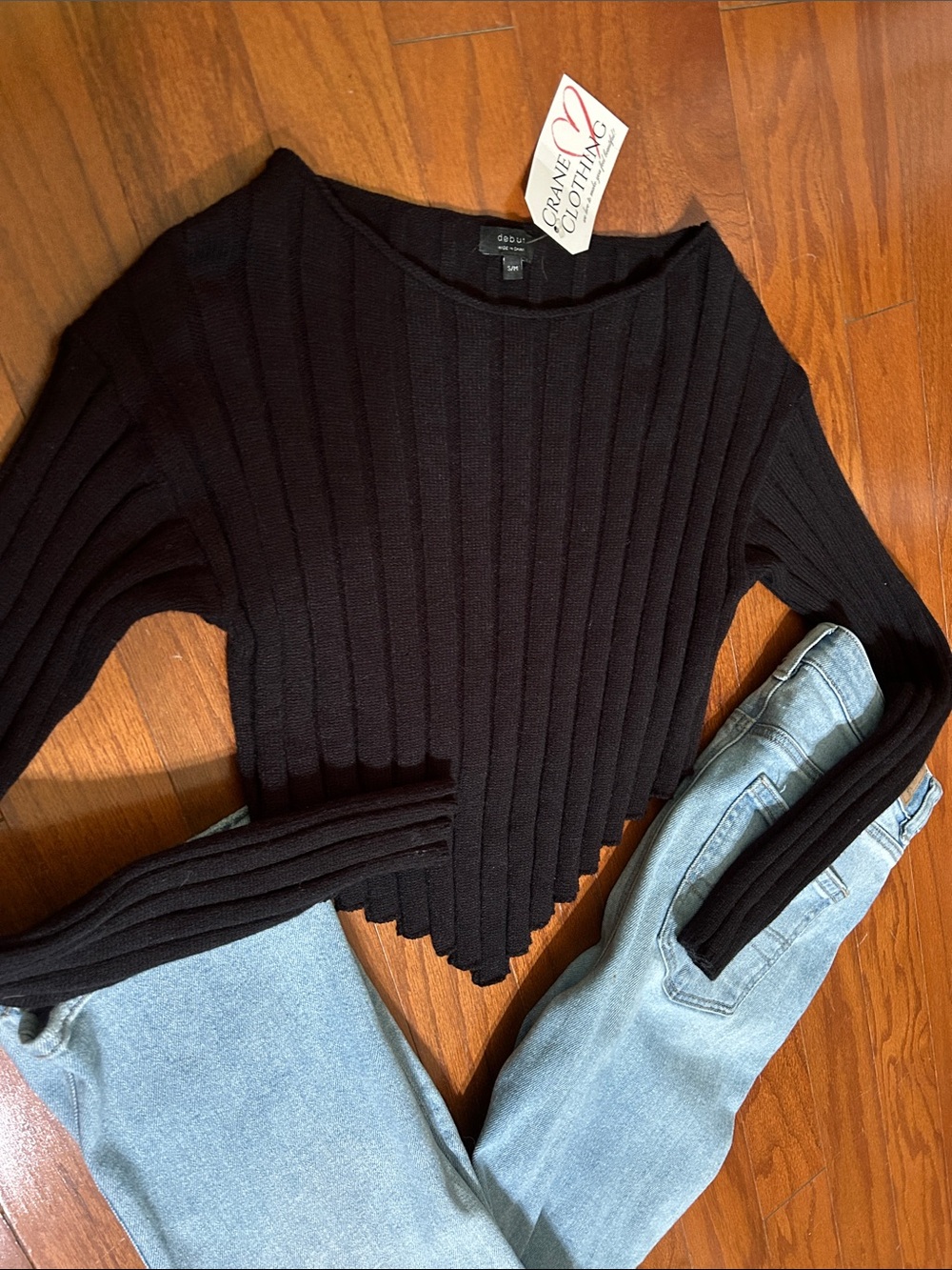 Asymmetrical Cropped Sweater